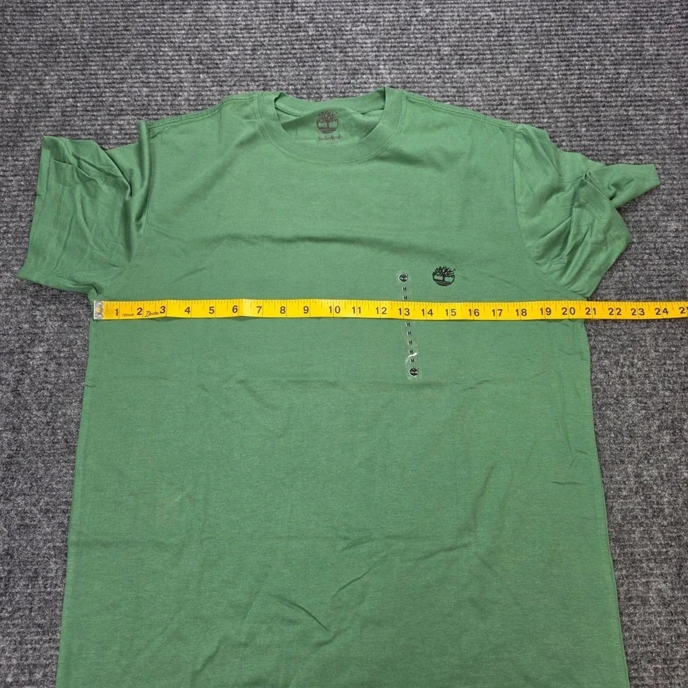 Timberland Graphic T Shirt Men's Size M Green Rugged and Durable Outdoors NWT